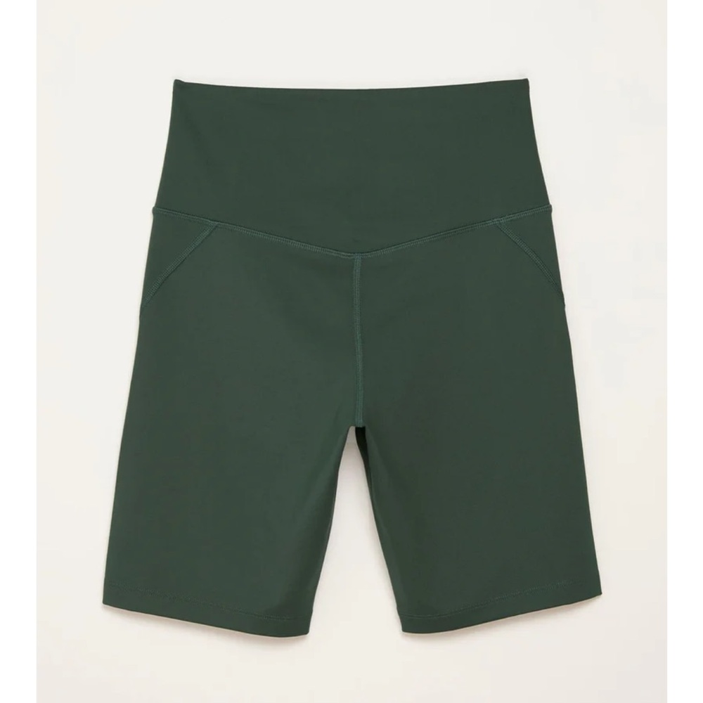 Girlfriend Collective High-Rise Bike Short in Moss
